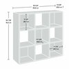 Solutions By Sauder 9-Cube - 1/2 in. Construction White 3a , Versatile design creates multiple storage solutions 430090